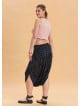 Elastic Waist Crotch Low Anthracite Bohemian Shalwar 4542